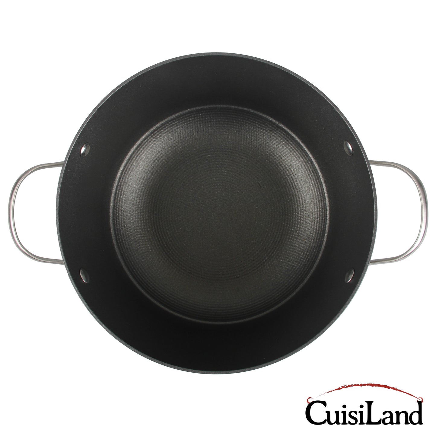 Cuisiland 7QT/11.5'' Honeycomb Cast Iron Casserole with Lid