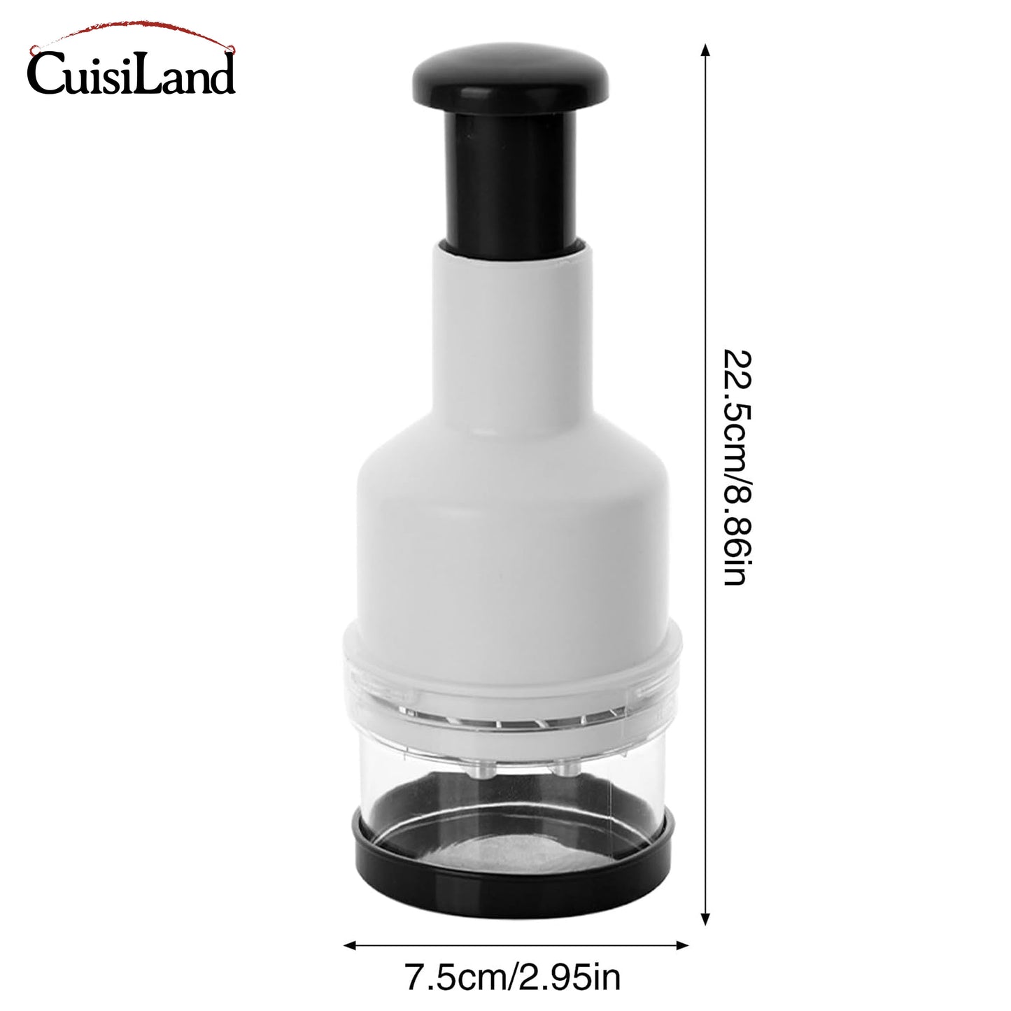 Cuisiland 8.75’’ x 3’’ Manual Garlic Press Chopper