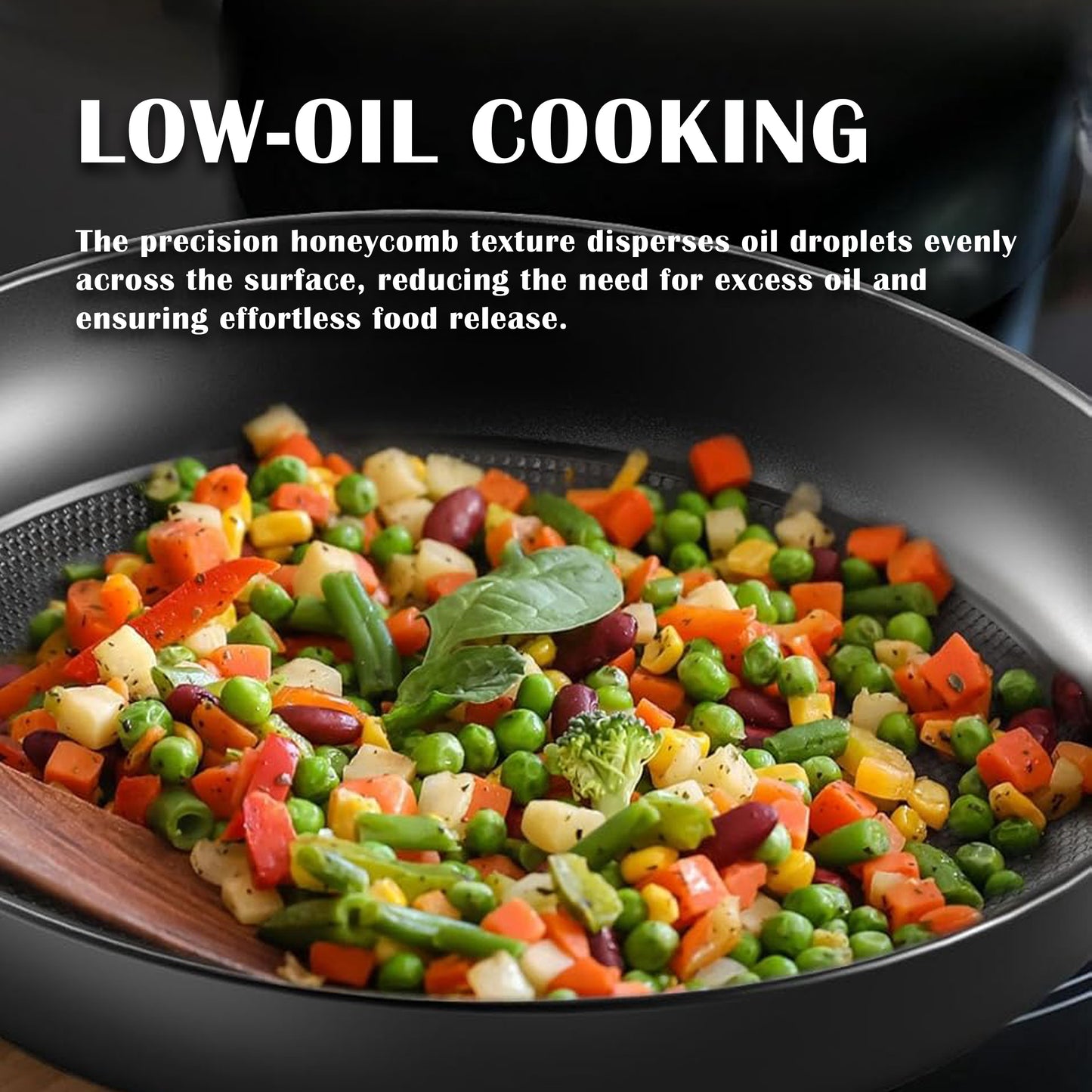 Cuisiland 10" Honeycomb Cast Iron Pan with Lid