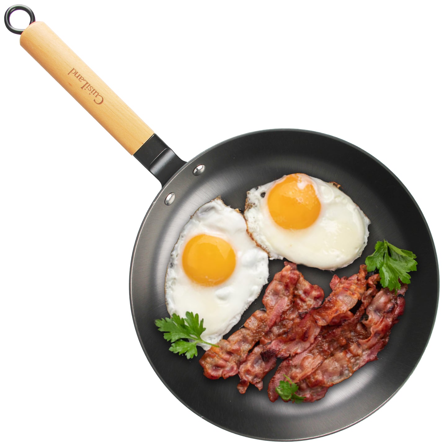Cuisiland 12” Nitrided Cast Iron Frying Pan