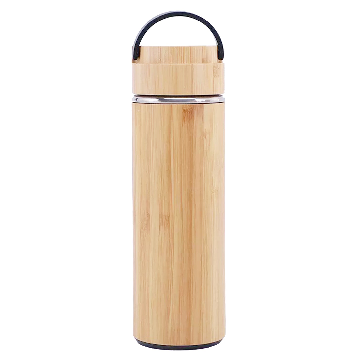 Cuisiland 500ml Bamboo Stainless Steel Tea Thermos Bottle with Handle