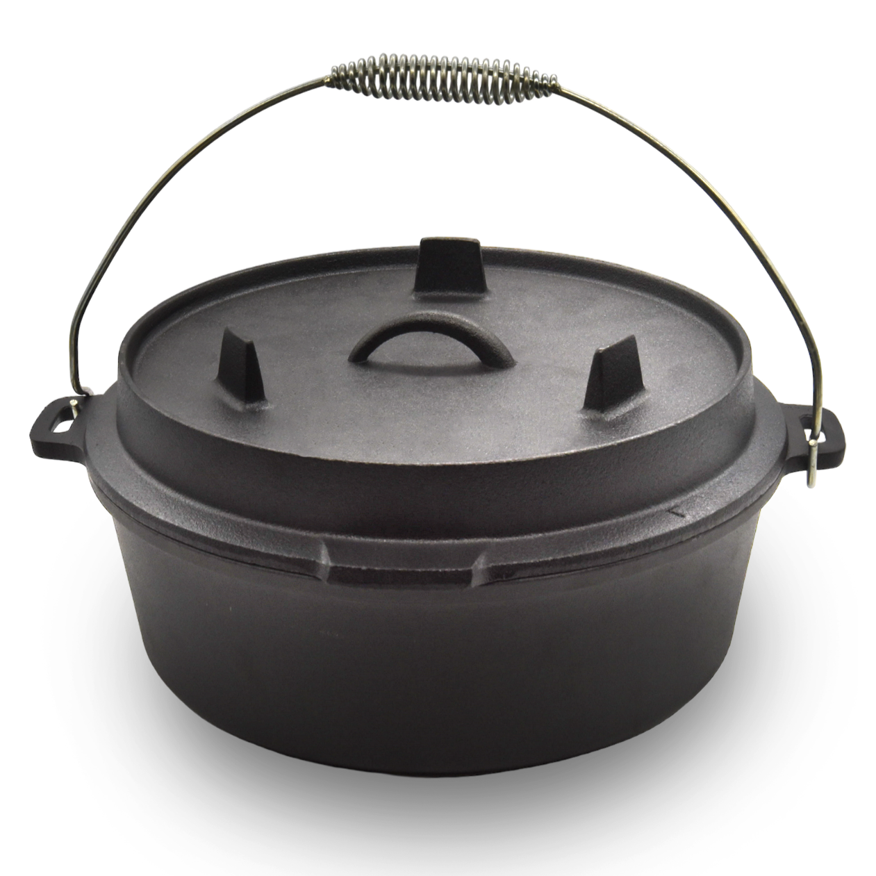 CUISILAND 9QT Pre-Seasoned Cast Iron Dutch Oven with Lid 