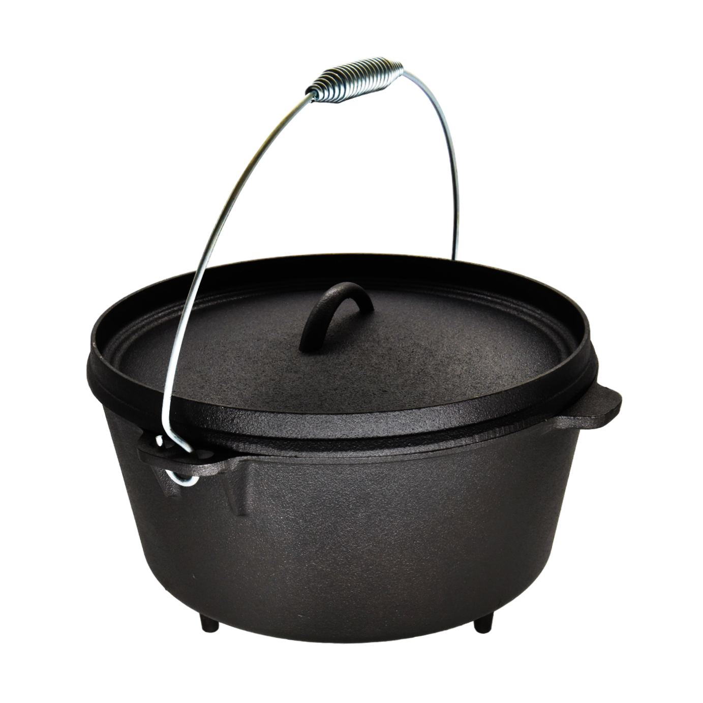 CUISILAND 9QT Pre-Seasoned Cast Iron Dutch Oven with Lid 