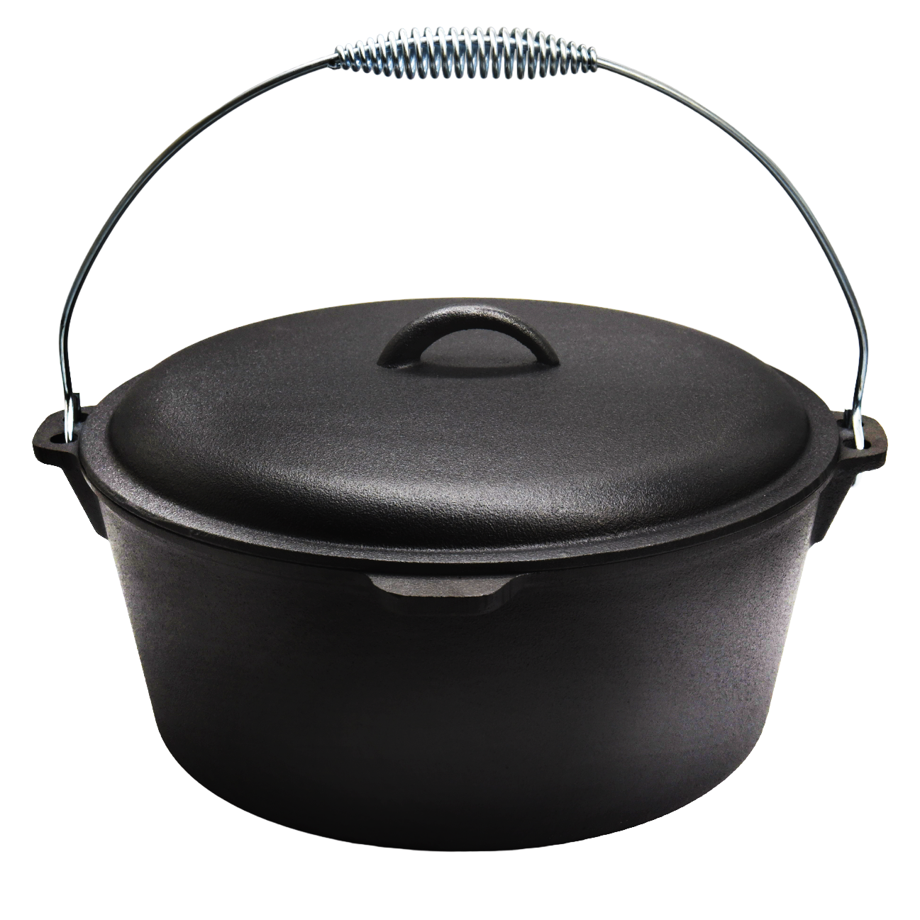 CUISILAND 9QT Pre-Seasoned Cast Iron Dutch Oven with Lid 