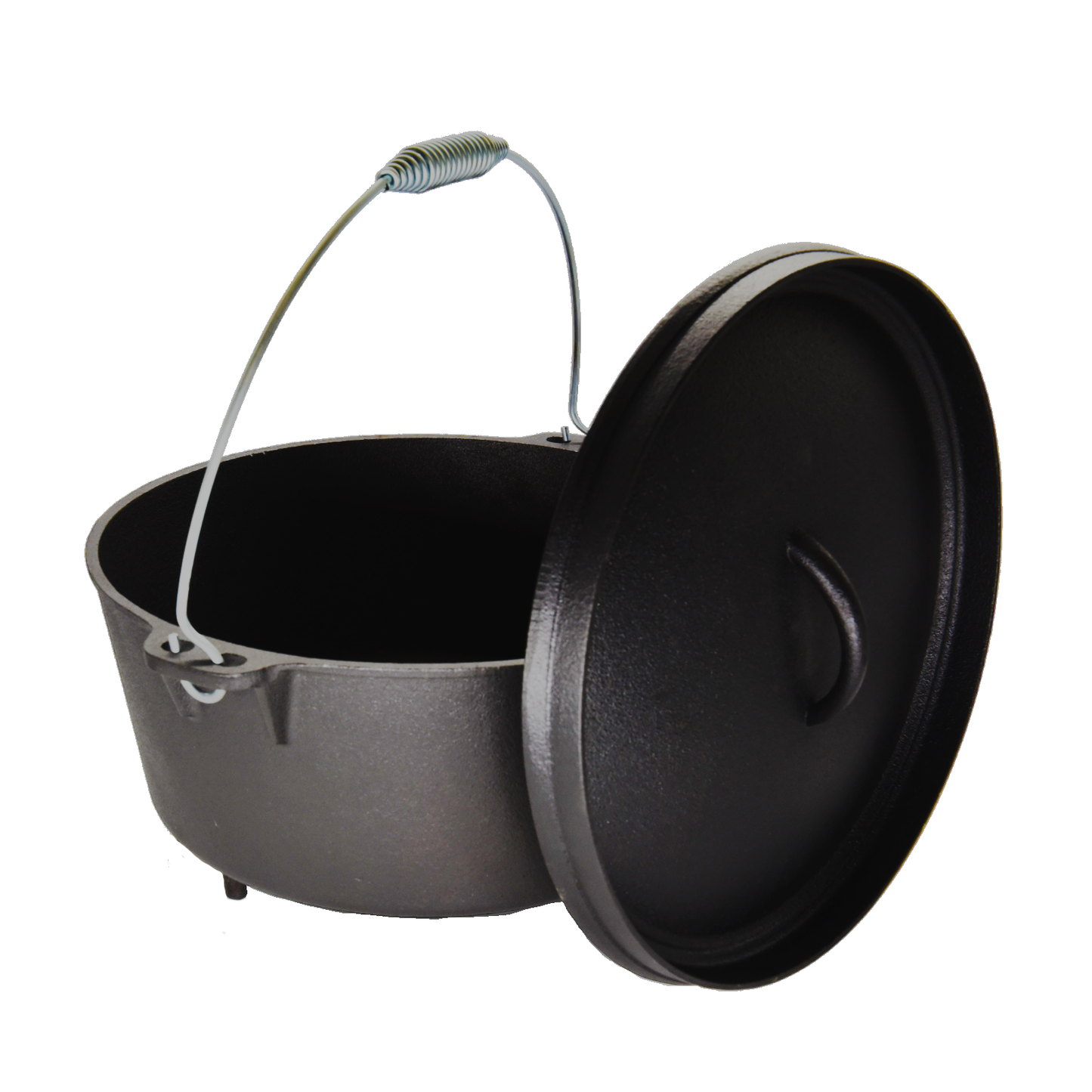 9QT Pre-seasoned Dutch Oven - Lip Lid, Tripod Legs