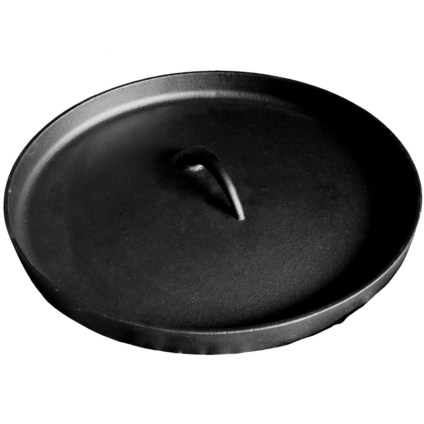 16QT Pre-seasoned Dutch Oven - Lip Lid, No Legs