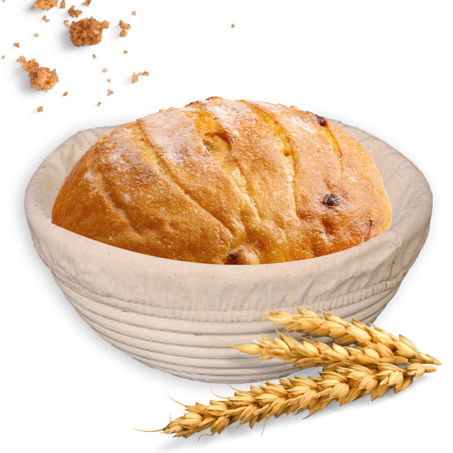 Cuisiland 20 x 8 cm Round Banneton Bread Proofing Basket