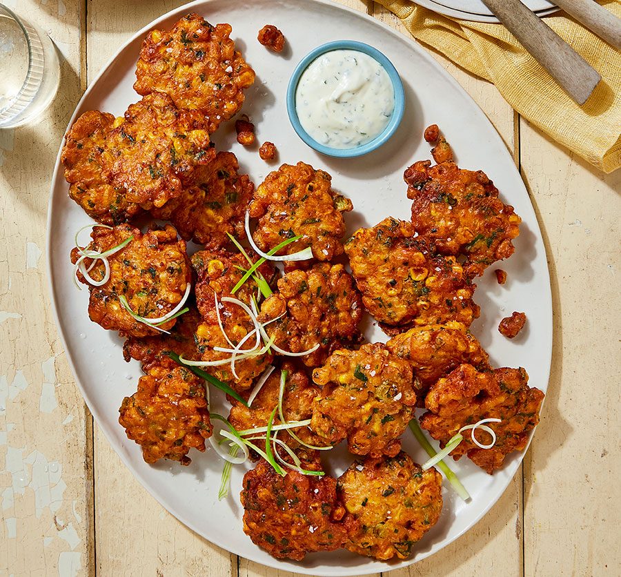 Clam & Corn Fritters - with tarragon