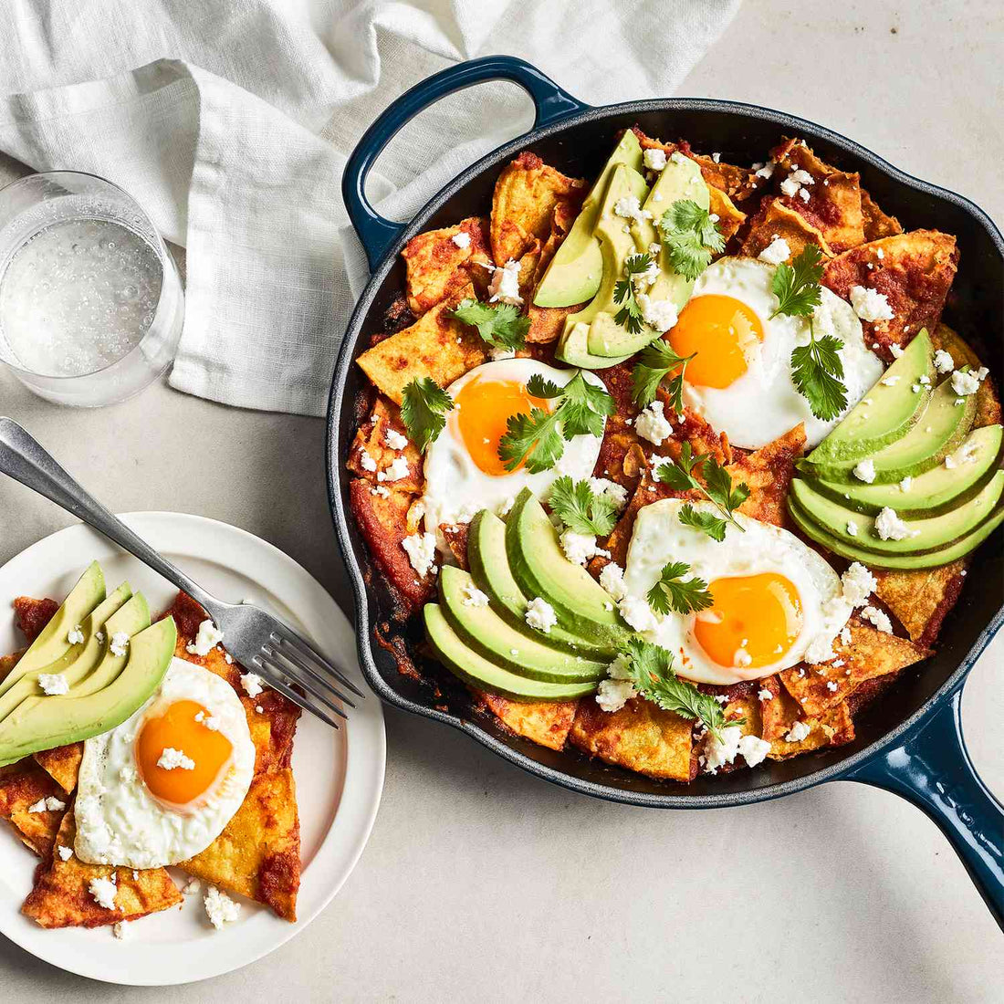 Chilaquiles - with ranchero sauce