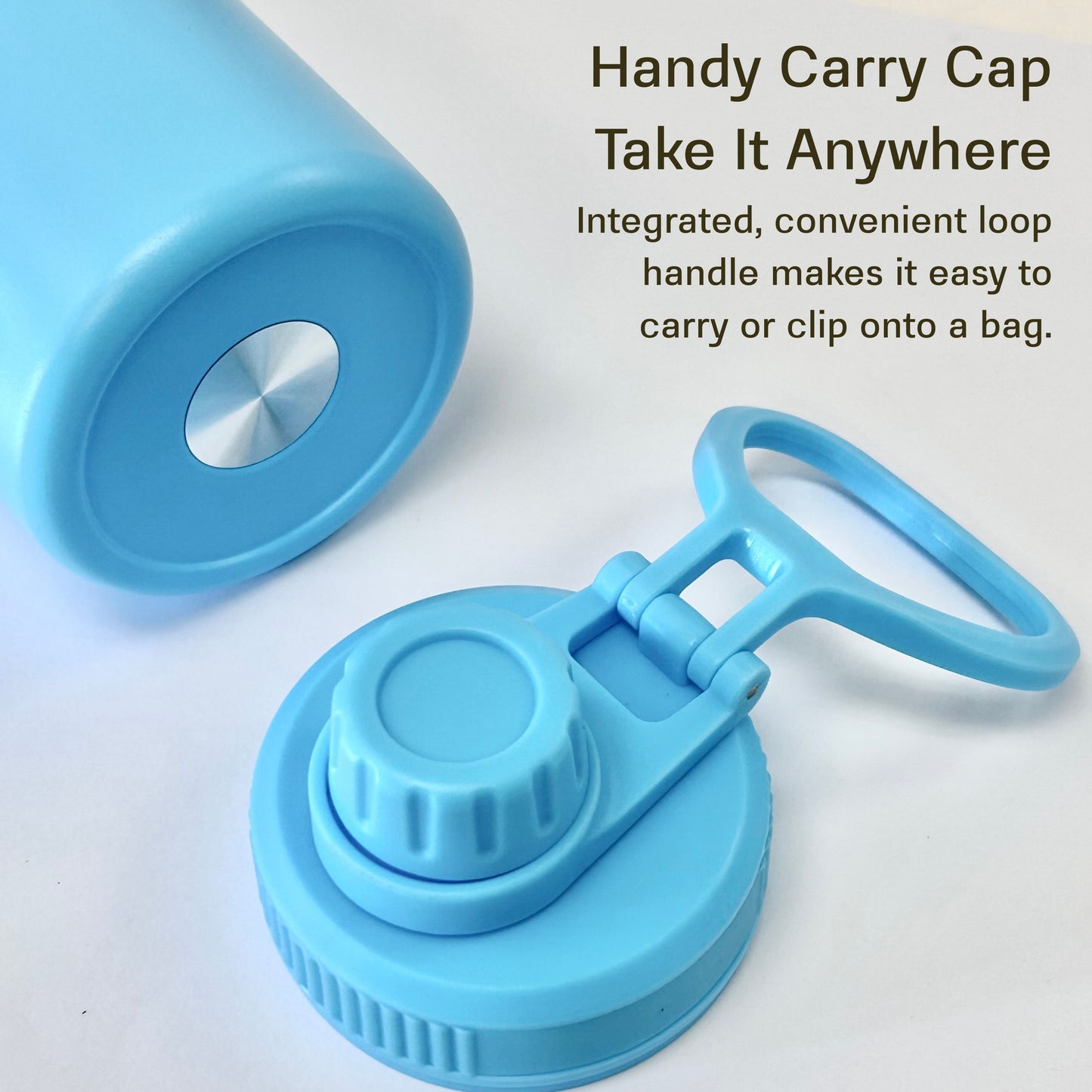 Cuisiland 650ml Stainless Steel Insulated Water Bottle with Handle