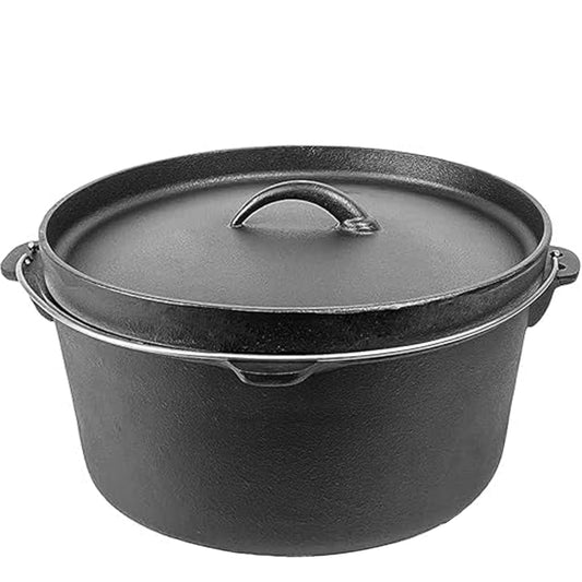 20QT Pre-seasoned Dutch Oven - Lip Lid
