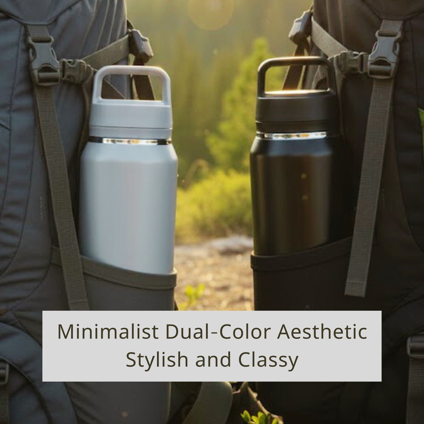 Cuisiland 700ml Stainless Steel Sports Water Bottle with Dual-Layer Tea Infuser