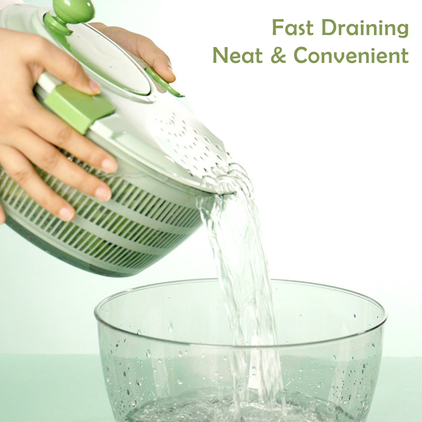 Cuisiland 9.5-inch Multi-Functional Salad Spinner & Vegetable Slicer