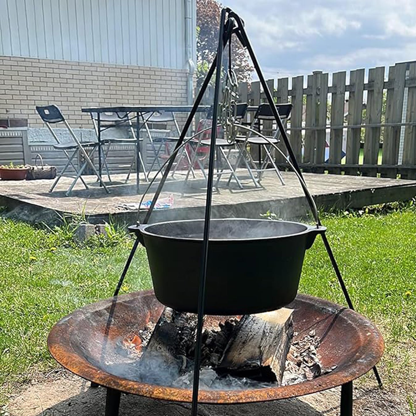 48" Steel cooking tripod 1.2M