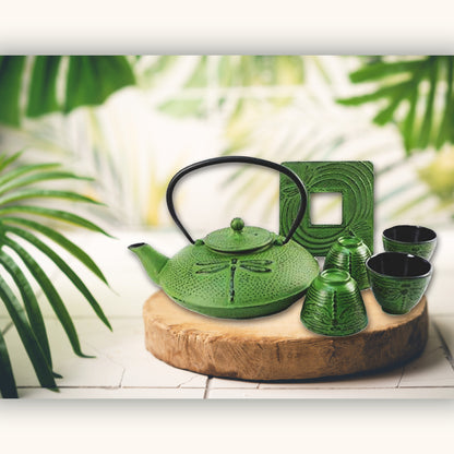 Dragonfly set with 4 cups 1.1 liter (37oz)