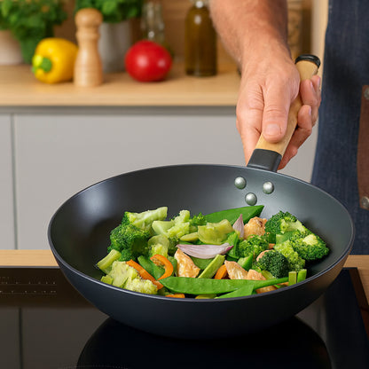 Cuisiland 12" Nitrided Cast Iron Wok