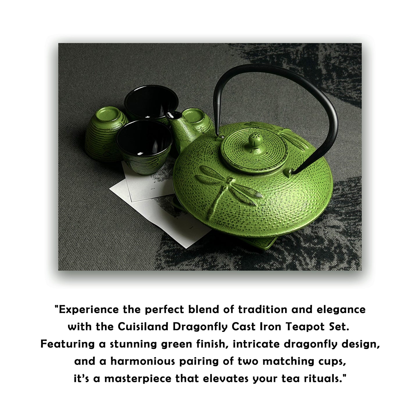 Dragonfly set with 4 cups 1.1 liter (37oz)