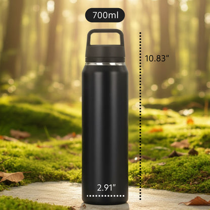 Cuisiland 700ml Stainless Steel Sports Water Bottle with Dual-Layer Tea Infuser