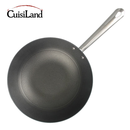 Cuisiland 12" Honeycomb Classic Cast Iron Wok