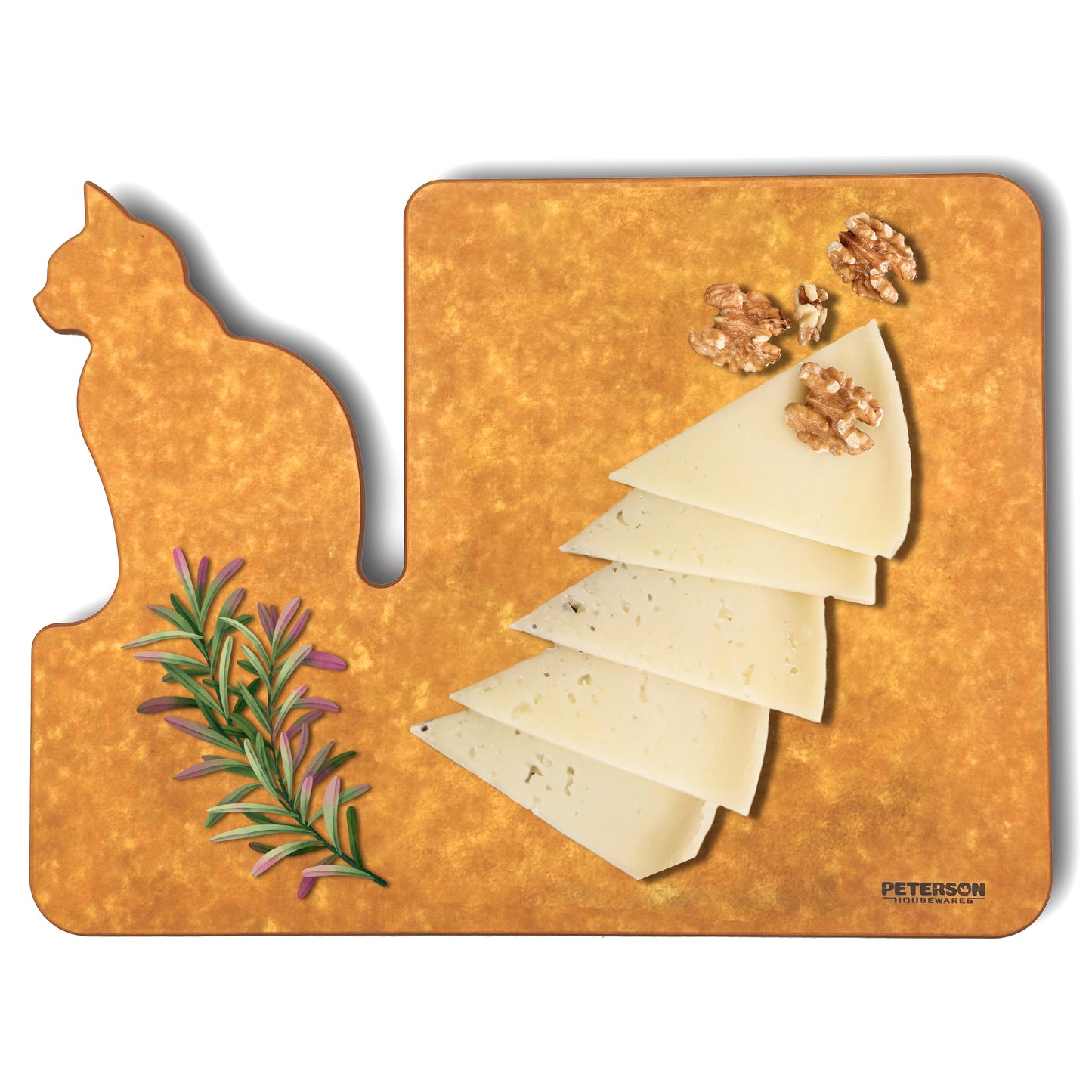 12x9'' Cheese Cutting Board – Eco-Friendly Wood Fiber Design | Durable, Reversible, and Heat-Resistant