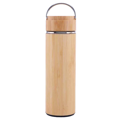 Cuisiland 500ml Bamboo Stainless Steel Tea Thermos Bottle with Handle