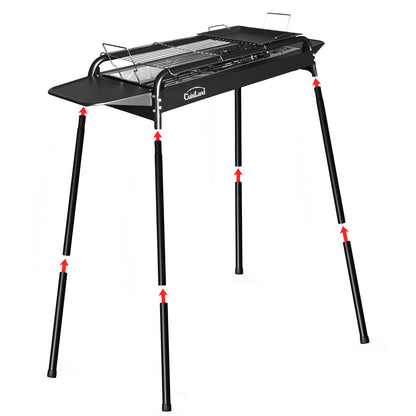 BBQ Charcoal Grill, Portable Heavy Duty Charcoal Smoker