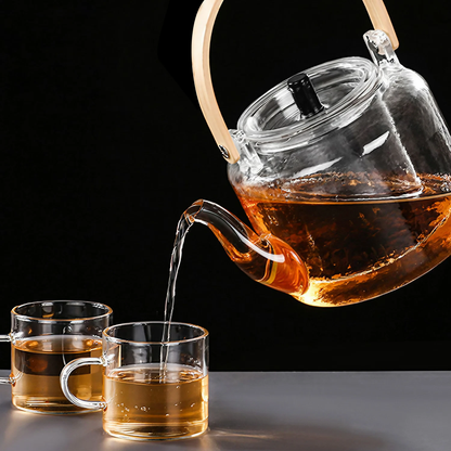 Borosilicate Glass Teakettle (Clear 1200 ml)