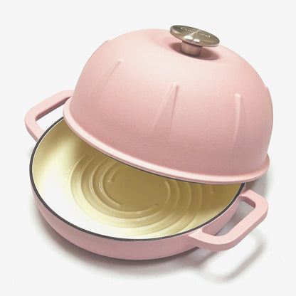 Cuisiland Pre-Seasoned Cast Iron Bread Cloche – Dome Lid Dutch Oven for Artisan Sourdough Baking – Heat-Retaining, Nonstick Bakeware for Crispy Crust & Even Baking – Oven Safe