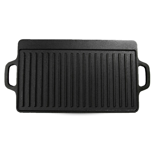 Seasoned Double-Sided Grill & Griddle (20"x 9")