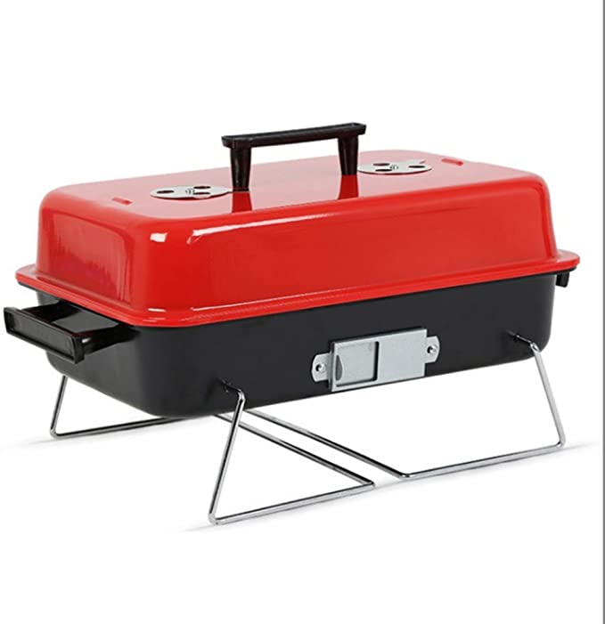 Cuisiland Portable Charcoal BBQ Grill Burgers Grill Sandwiches Grill for Outdoor, Camping, Picnic, Patio, Backyard