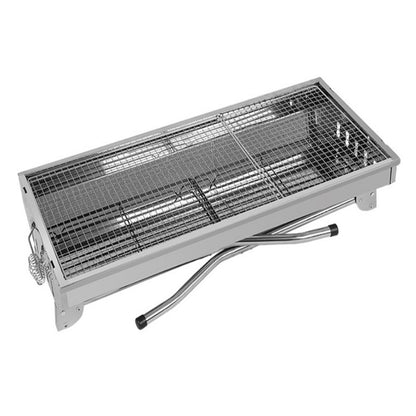 Charcoal Grill Portable BBQ Grill- Stainless Steel Folding BBQ Camping Grill Large Hibachi Grill Shish Kabob Portable Camping Cooking for Travel Grill Outdoor