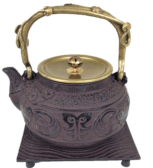 Antique Cast Iron Teapot